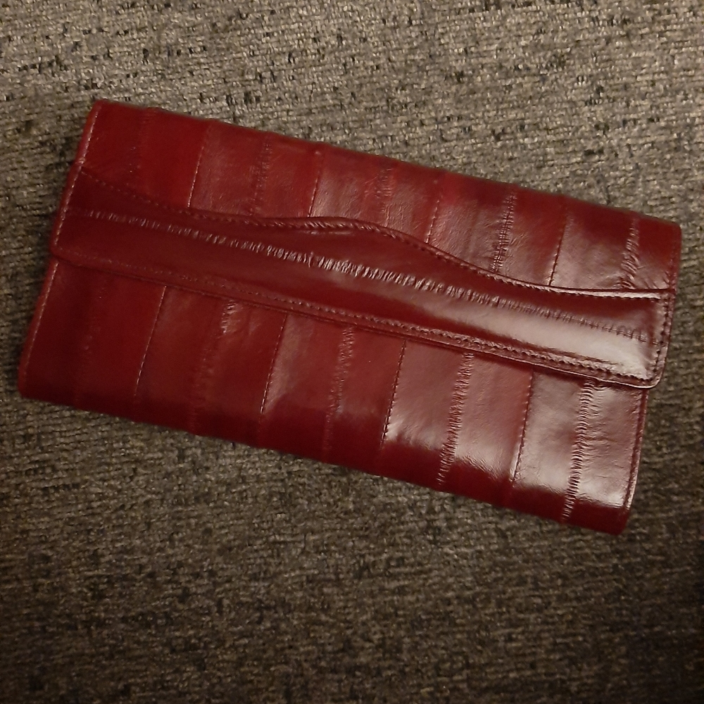 Womens Genuine eel skin wallet